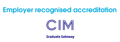Employer recognised accreditation CIM logo