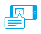 email on mobile device icon