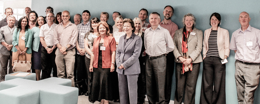 Group of smiling people