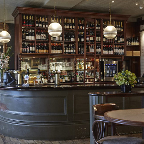 Wine bar interior