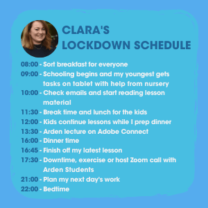 Arden Blended Learning student timetable