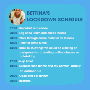 Arden Distance Learning lockdown timetable